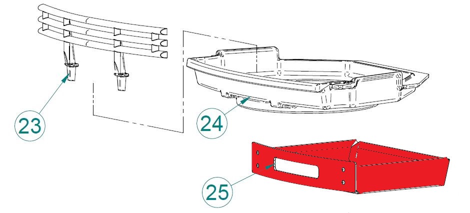 Contura 750A Aslade grijs