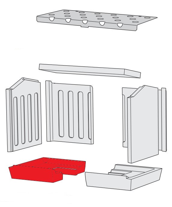 Contura i20 Bodemsteen links